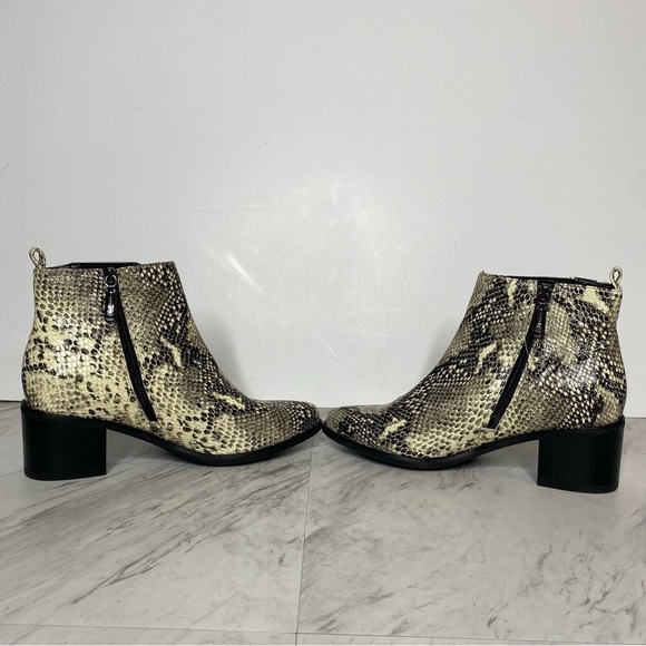 New! Blondo Elvina Snakeskin Leather Bootie 8.5 - Picture 5 of 14
